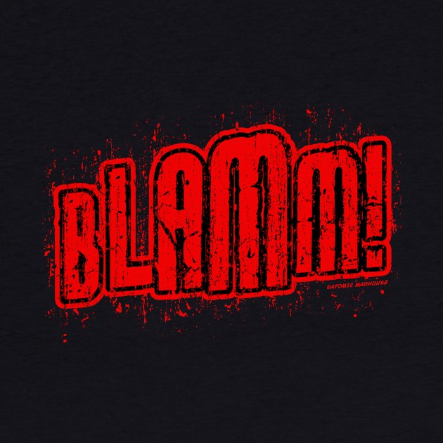 BLAMM! GRAPHIC COMIC BOOK T-SHIRT by AtomicMadhouse